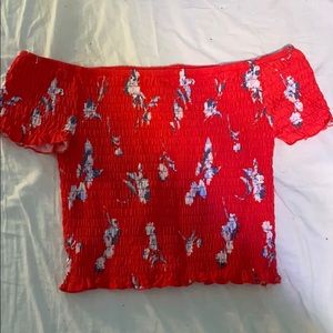 cute off the shoulder crop top